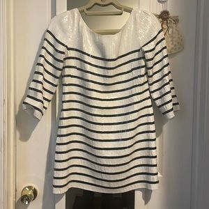 BCBG XS Black and White sequin dress - Never worn